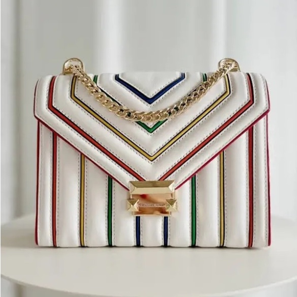 Michael Kors Whitney Rainbow Crossbody Bag with Chevron Design
Send me an offer!